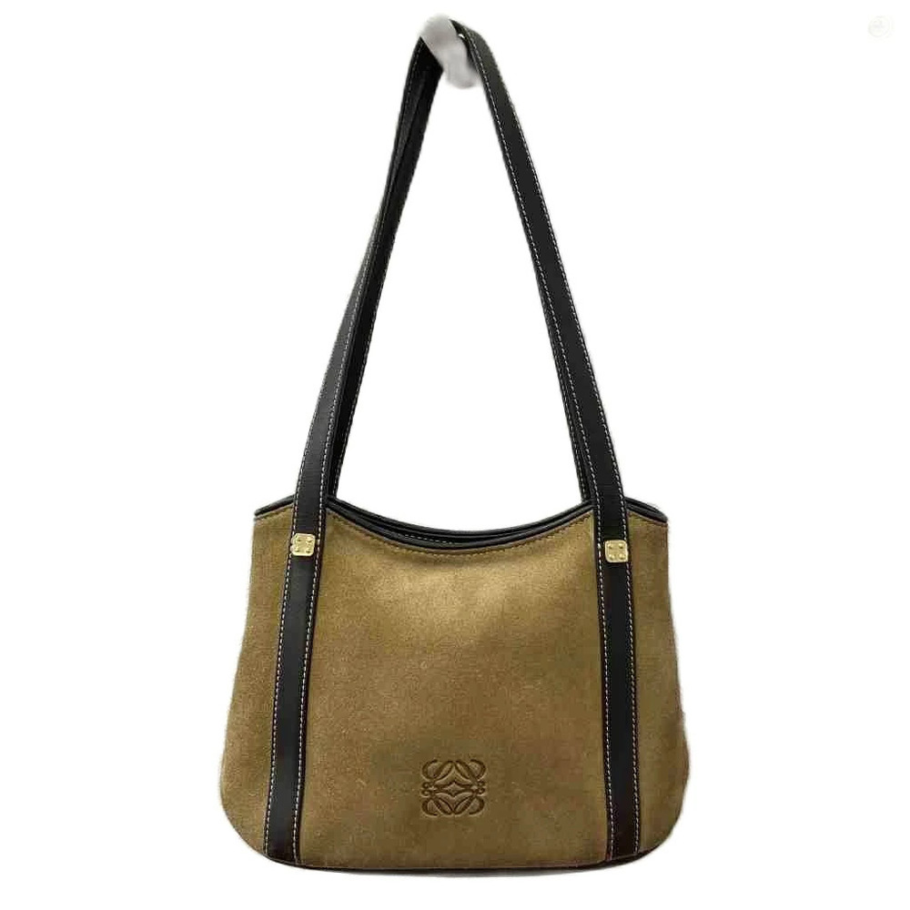 Loewe Handbag shoulder bag Anagram suede beige